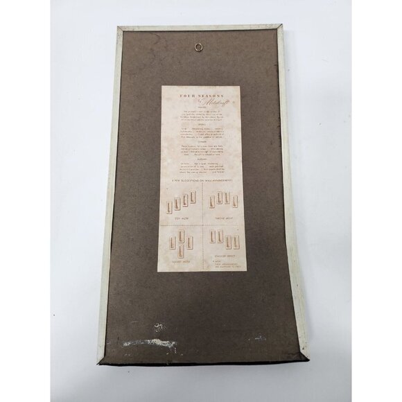 Vintage Four Seasons By Metalcraft Winter 3D Victorian Framed Wall Art Decor - Picture 2 of 7